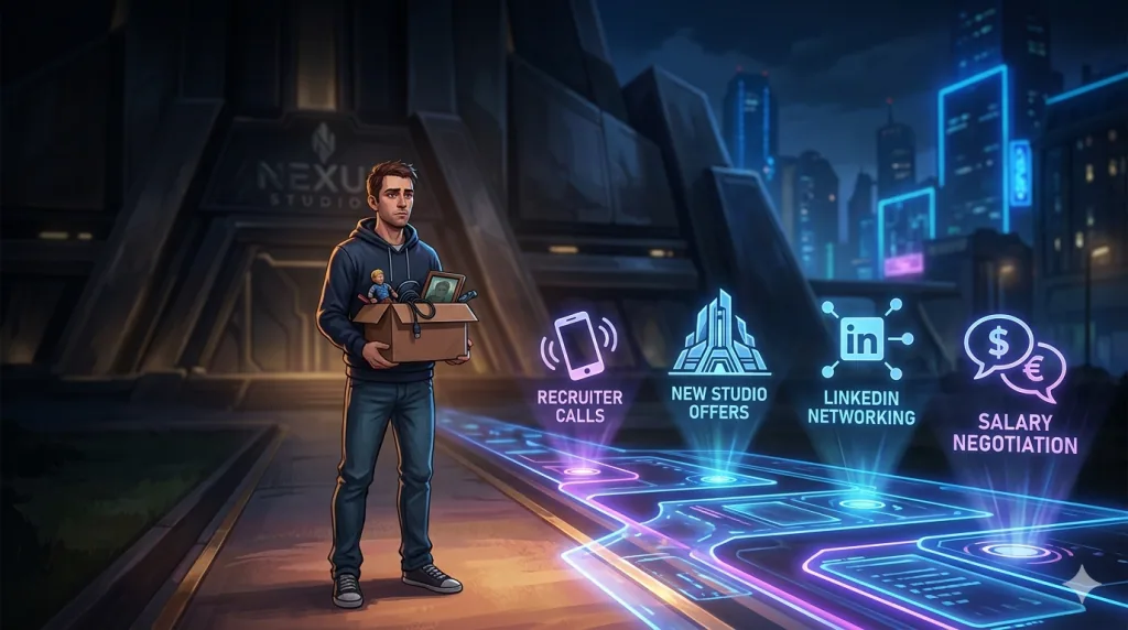 Gaming professional rebuilding career momentum after layoffs in the gaming industry.