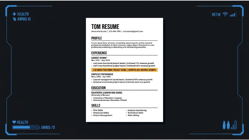 How to write a gaming resume — patterns from 800 reviews across every discipline