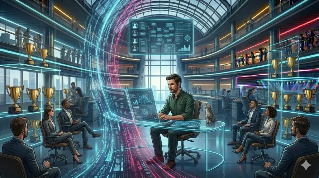 Game developer navigating layoffs and building career visibility inside a gaming studio.